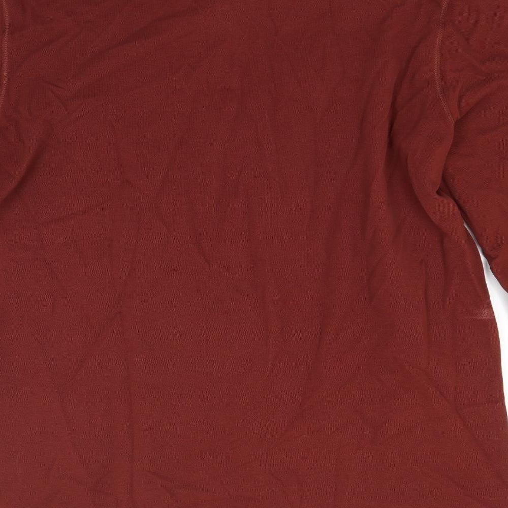 All saints Mens Brown  Jersey  Polo Size L