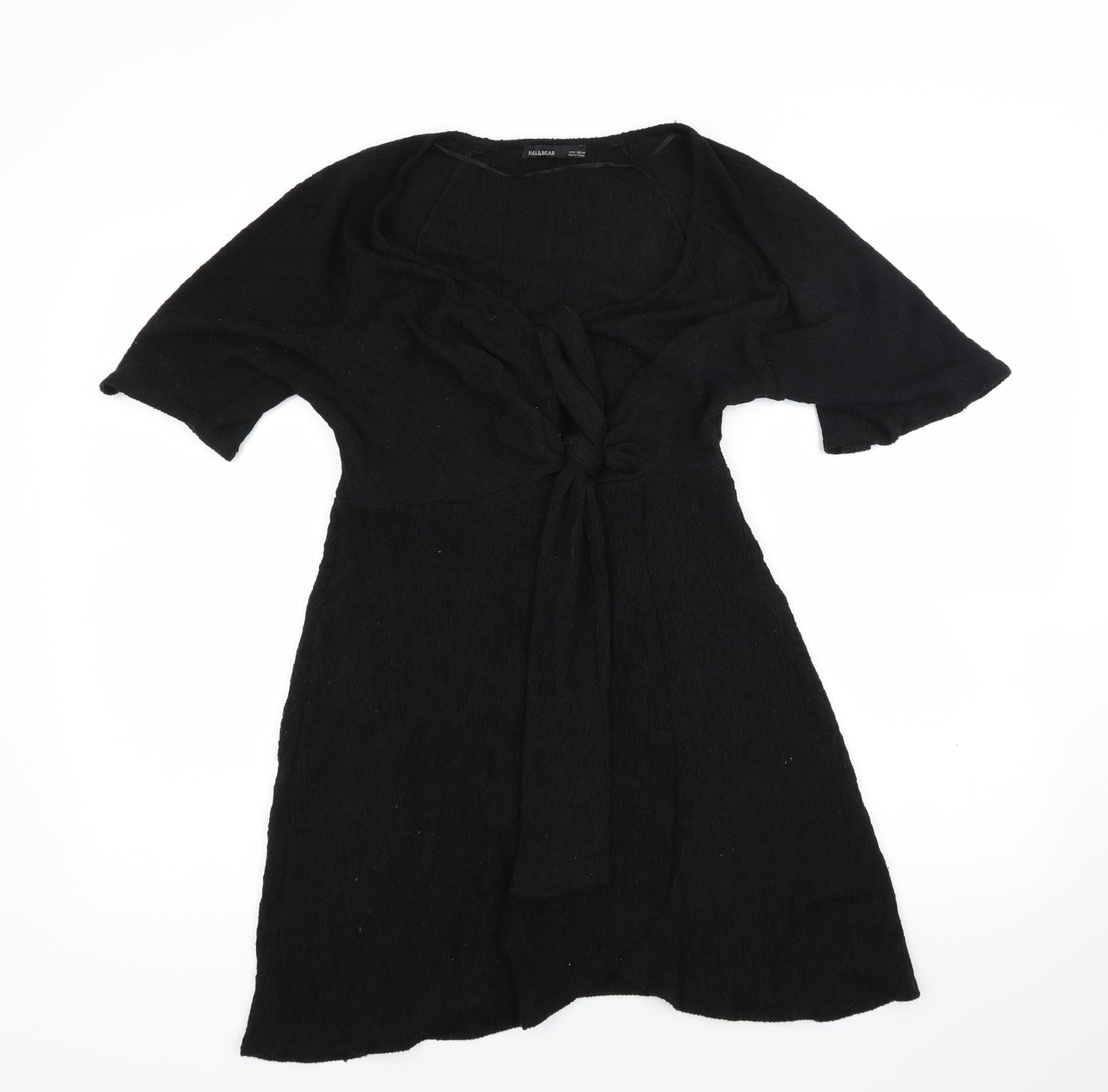 Pull & Bear Womens Black  Jacquard Fit & Flare  Size M