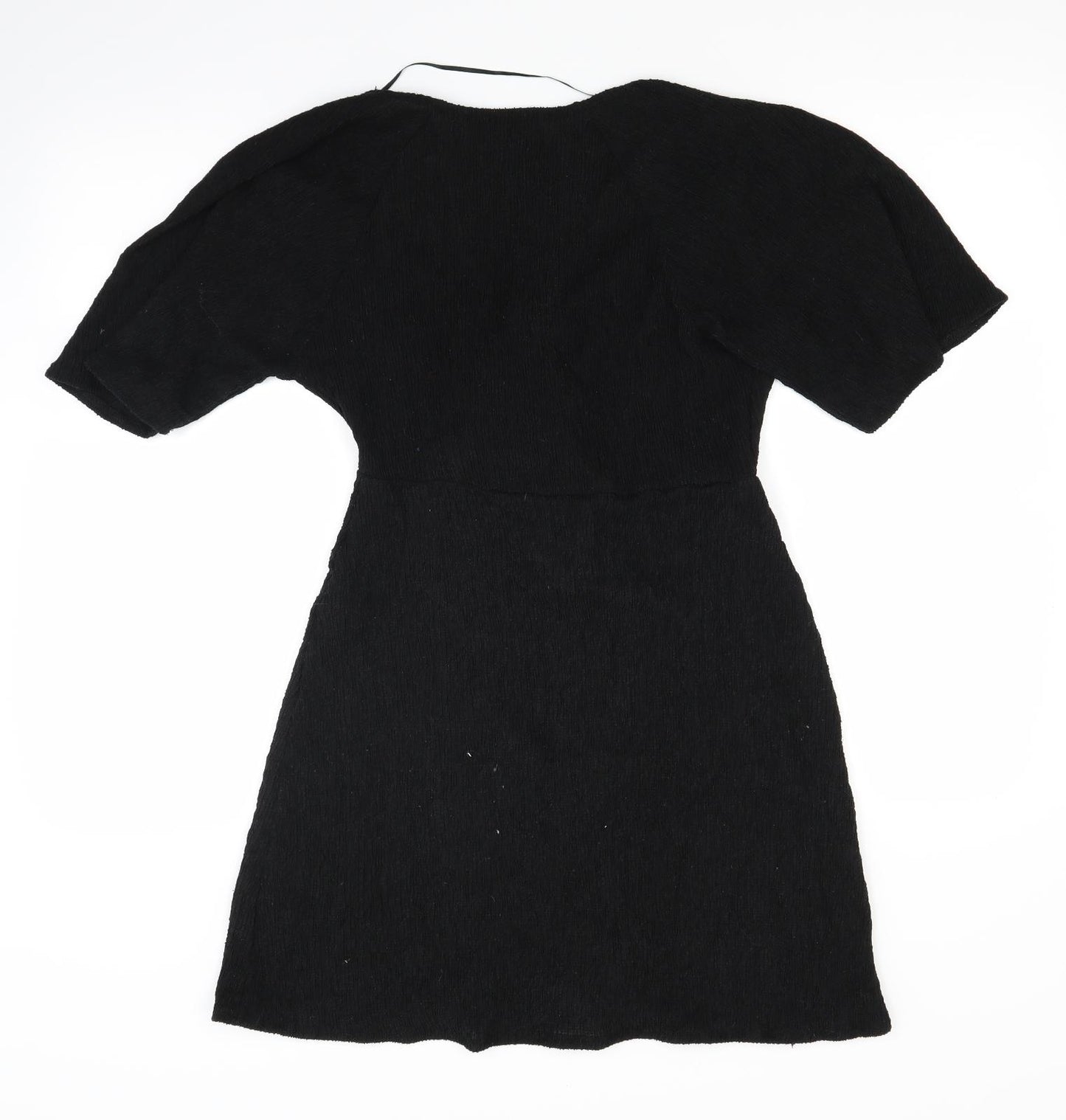 Pull & Bear Womens Black  Jacquard Fit & Flare  Size M