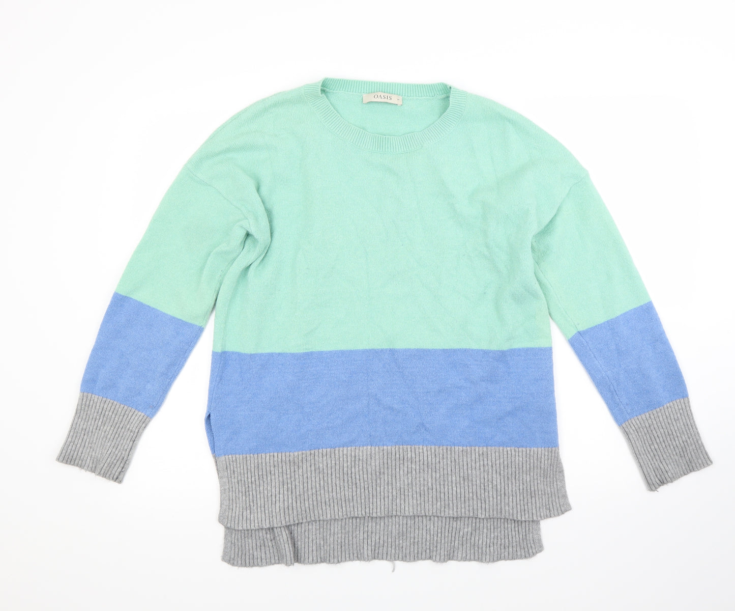 Oasis Womens Green  Knit Pullover Jumper Size M