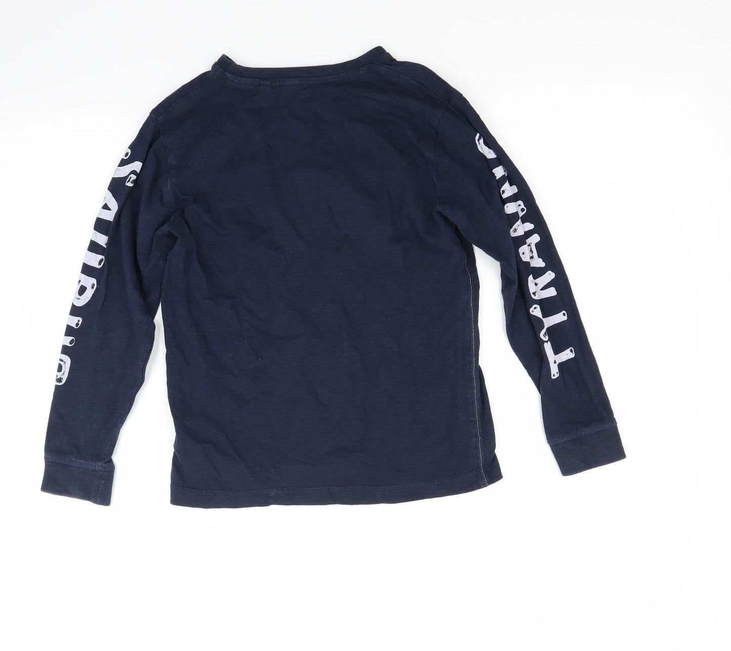 NEXT Boys Blue   Pullover Sweatshirt Size 7 Years  - T Rex