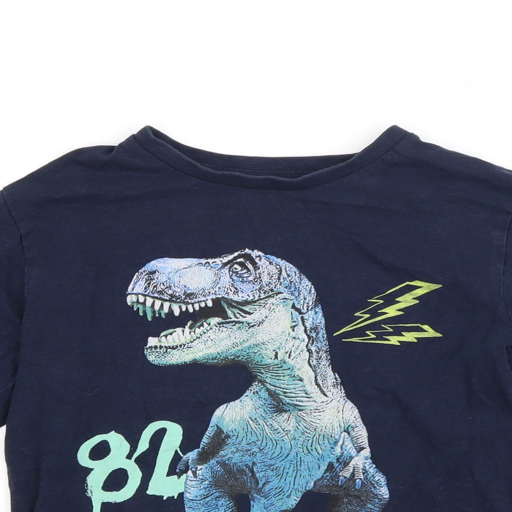 NEXT Boys Blue   Pullover Sweatshirt Size 7 Years  - T Rex