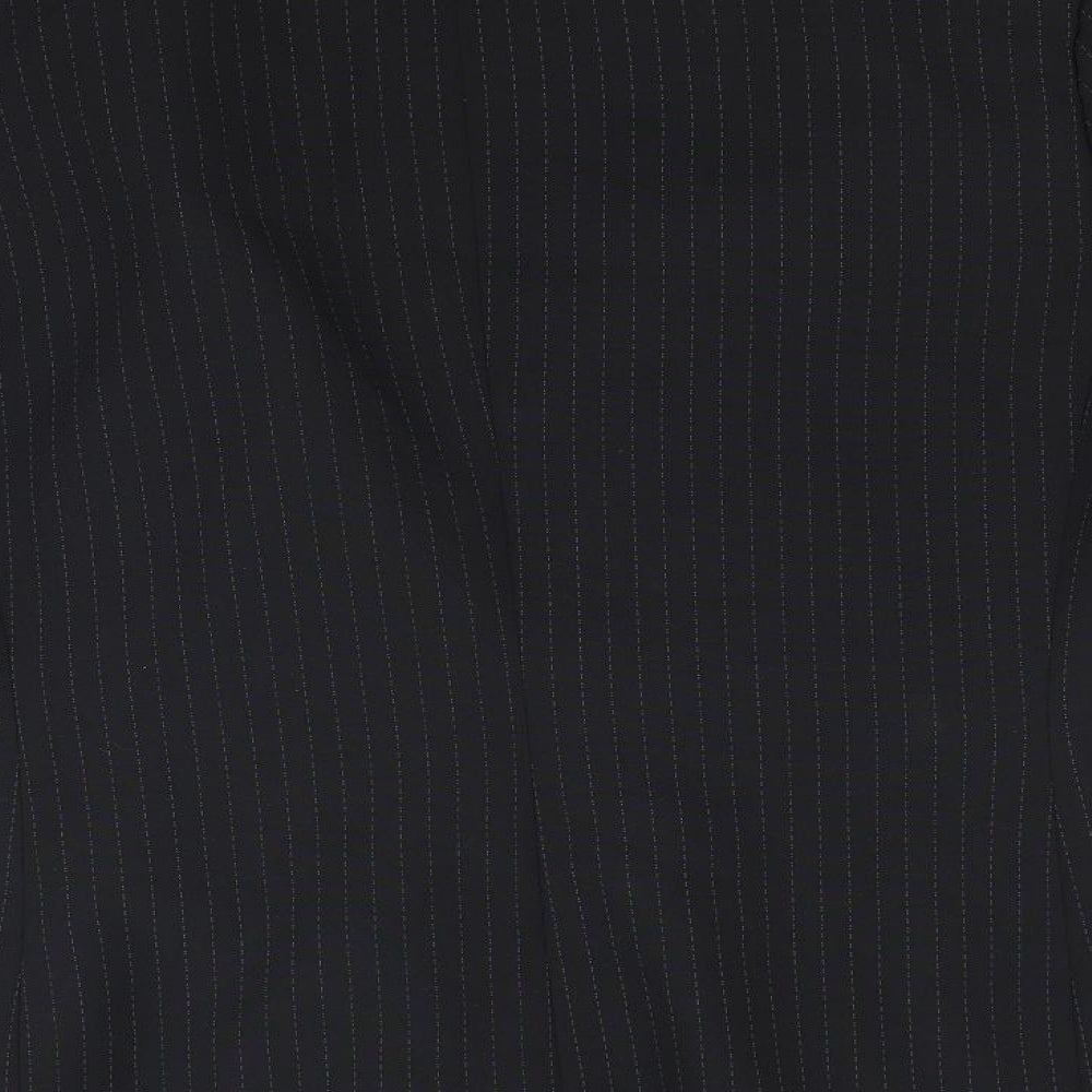 George Womens Black Striped  Jacket Blazer Size 18