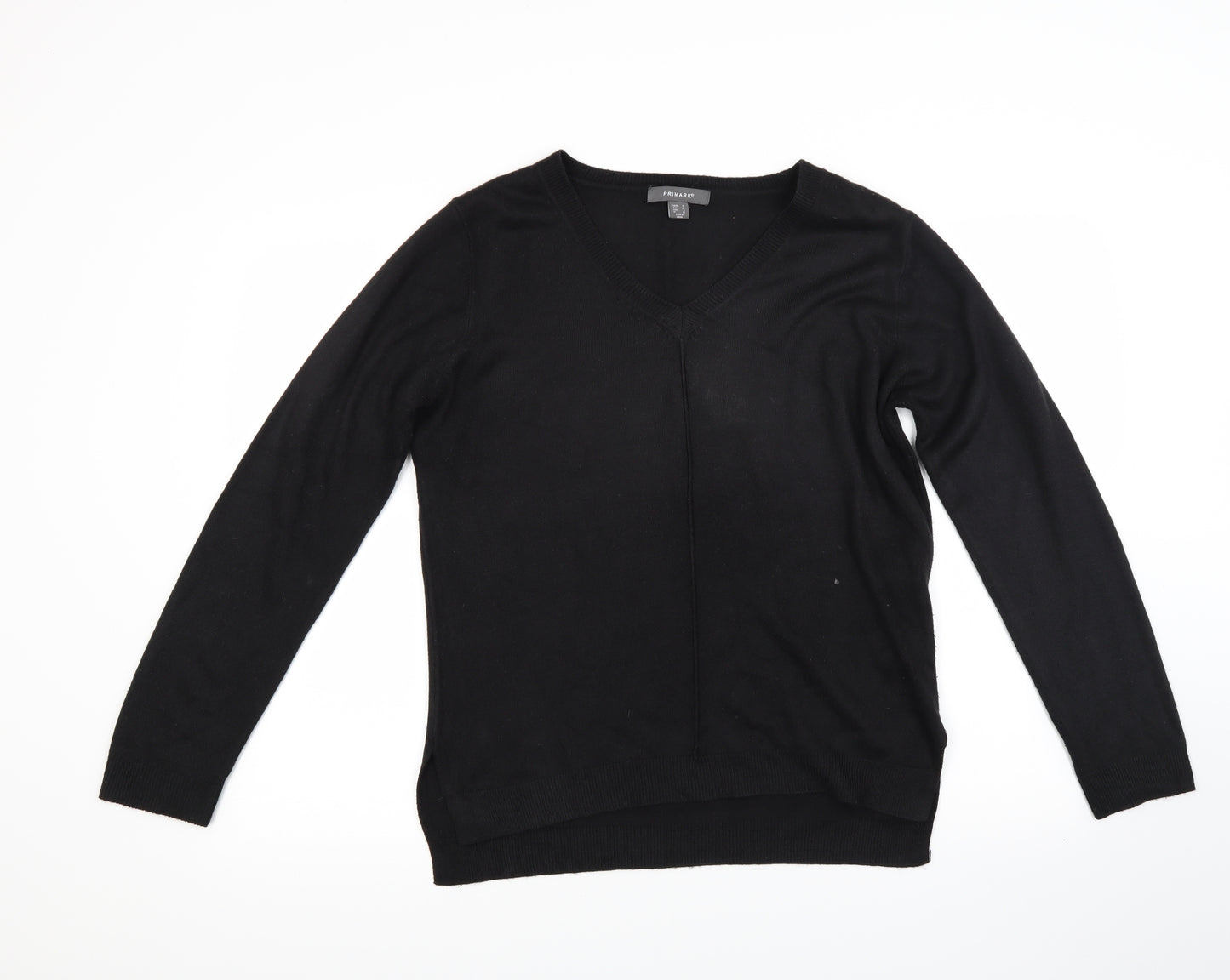 Primark Womens Black  Knit Pullover Jumper Size 12
