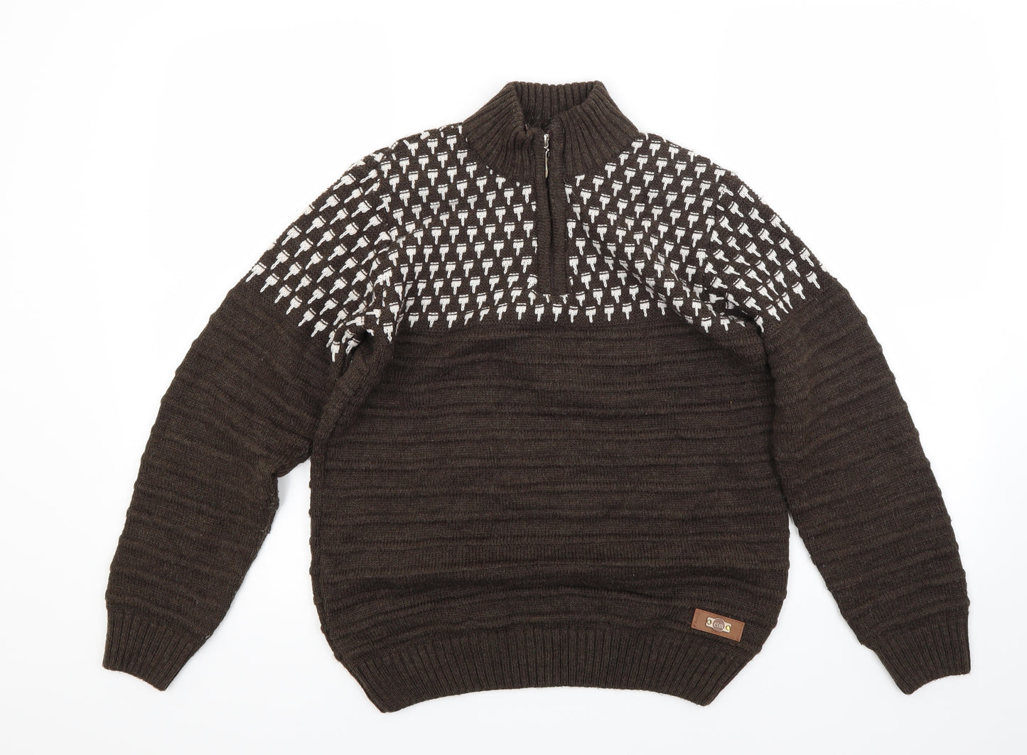 ETM Boys Brown   Pullover Jumper Size 15 Years