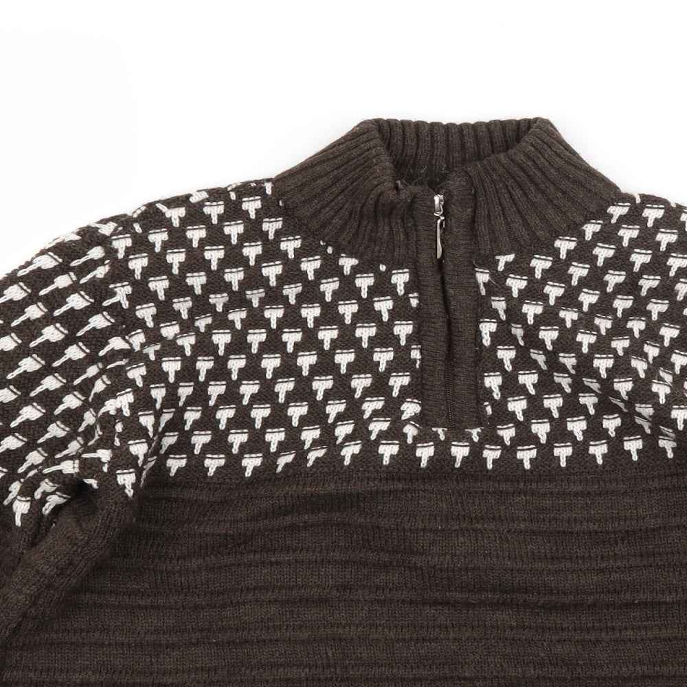 ETM Boys Brown   Pullover Jumper Size 15 Years