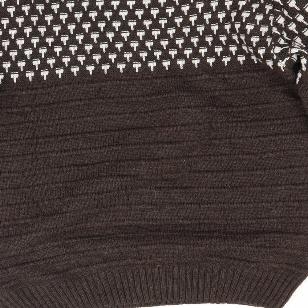 ETM Boys Brown   Pullover Jumper Size 15 Years
