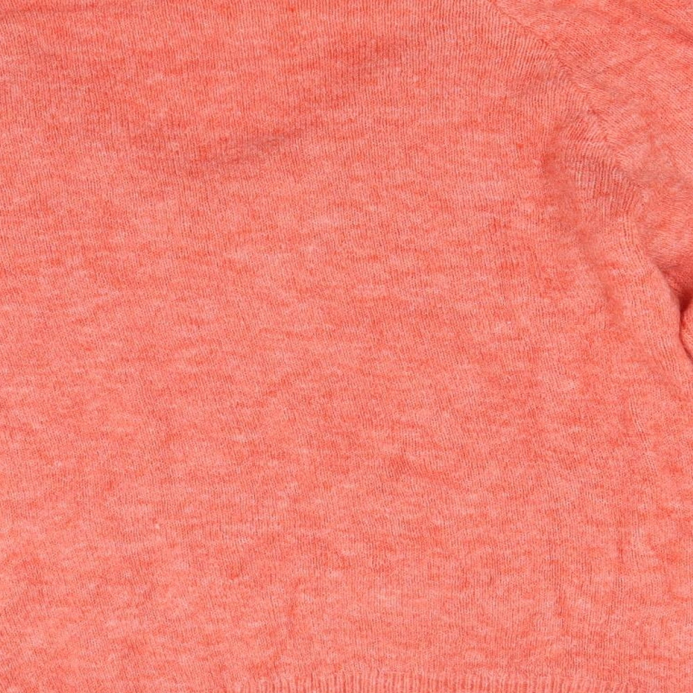 H&M Womens Orange  Knit Pullover Jumper Size XS