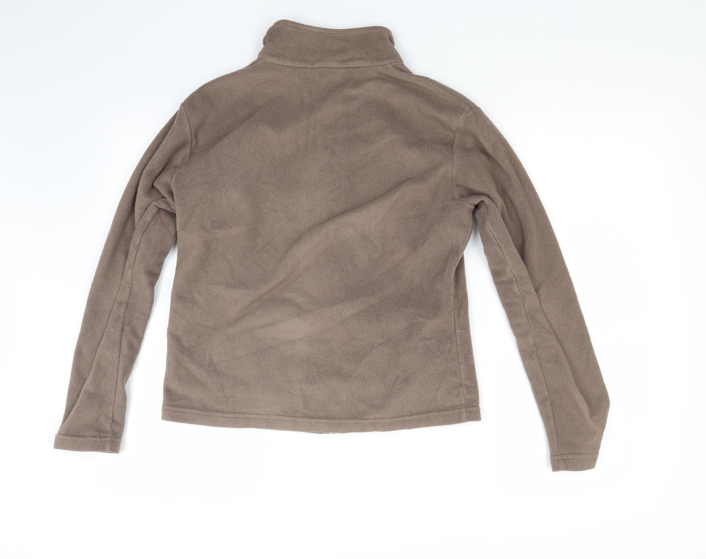 Marks and Spencer Womens Brown  Fleece Jacket Coat Size 12