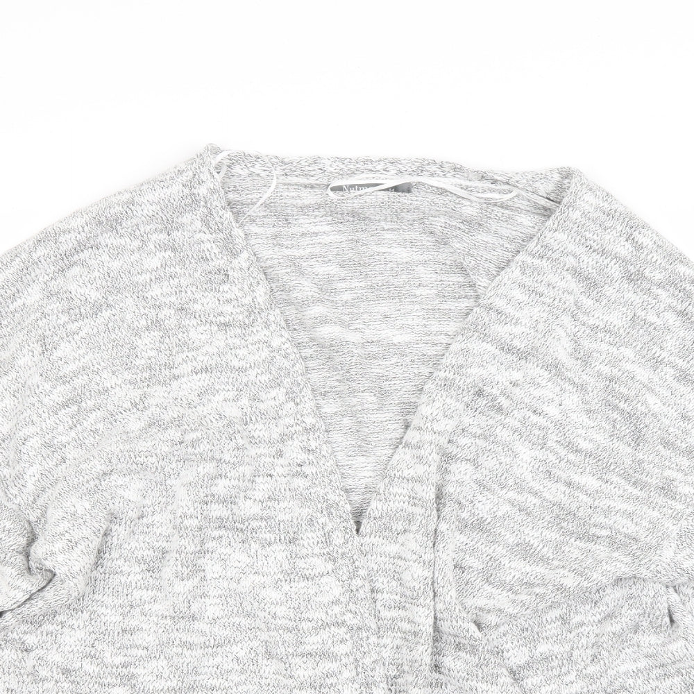 Nutmeg Womens Grey   Cardigan Jumper Size 14