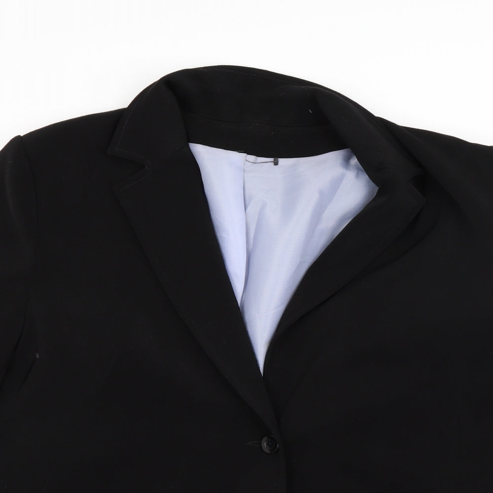 Inspire Womens Black   Jacket Coat Size 20
