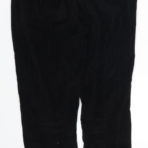ASOS Womens Black  Corduroy Trousers  Size M L27 in
