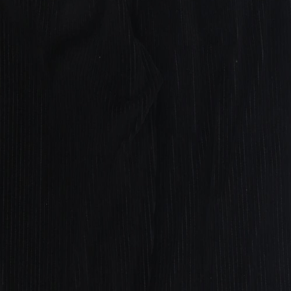 ASOS Womens Black  Corduroy Trousers  Size M L27 in