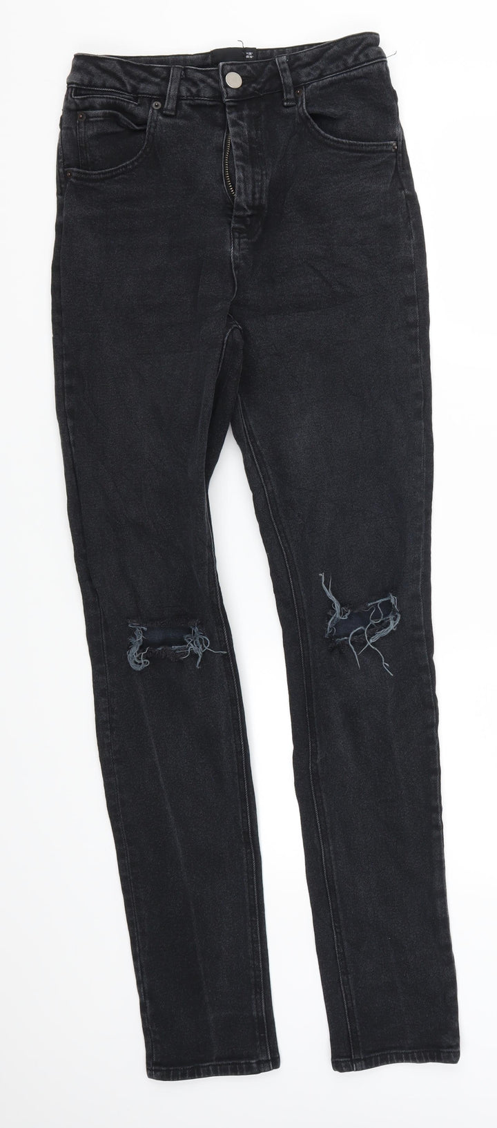 ASOS Womens Black Denim Skinny Jeans Size 26 L33 in