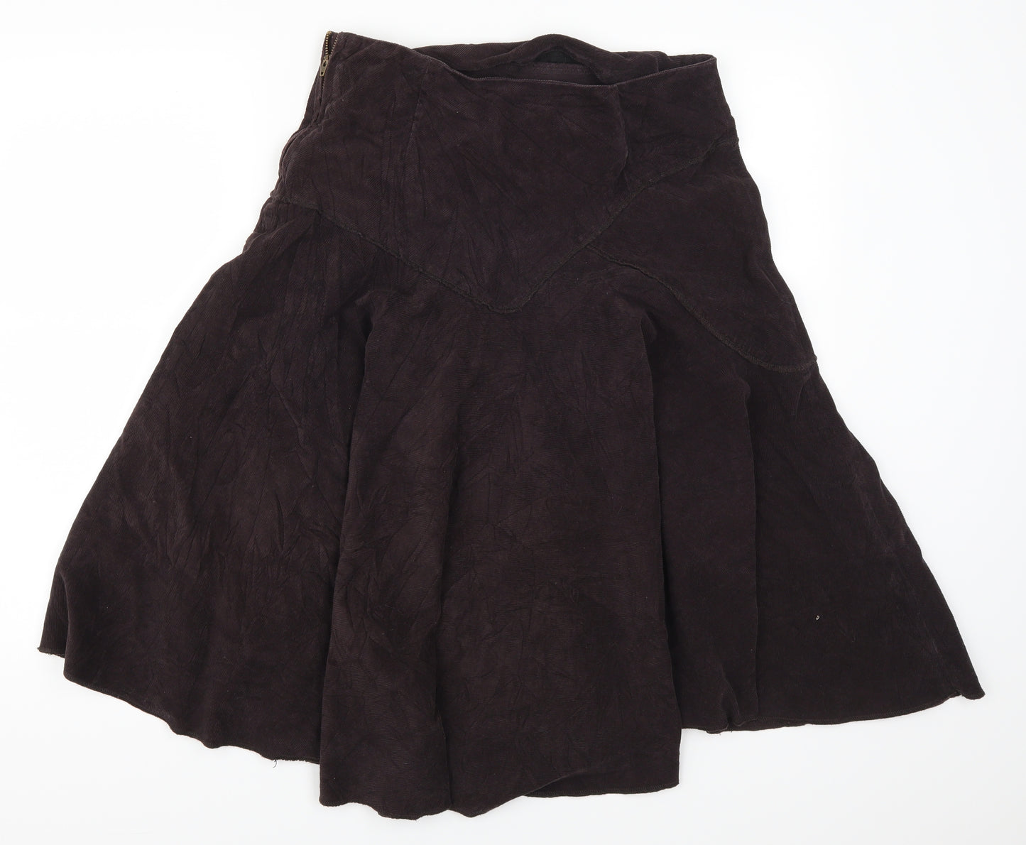 Phase Eight Womens Purple  Corduroy Peasant Skirt Size 32 in