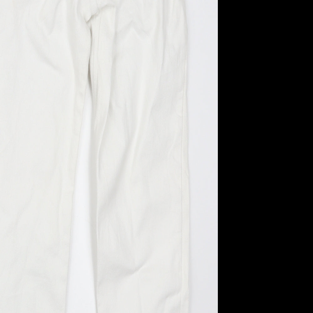 Joie De Vivre Womens White  Denim Skinny Jeans Size 14 L27 in
