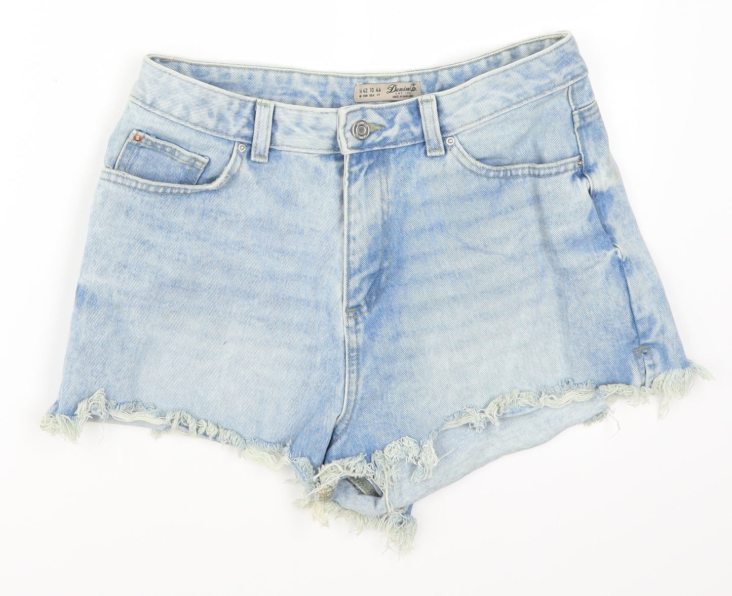 Denim Co Womens Blue  Denim Mom Shorts Size 14