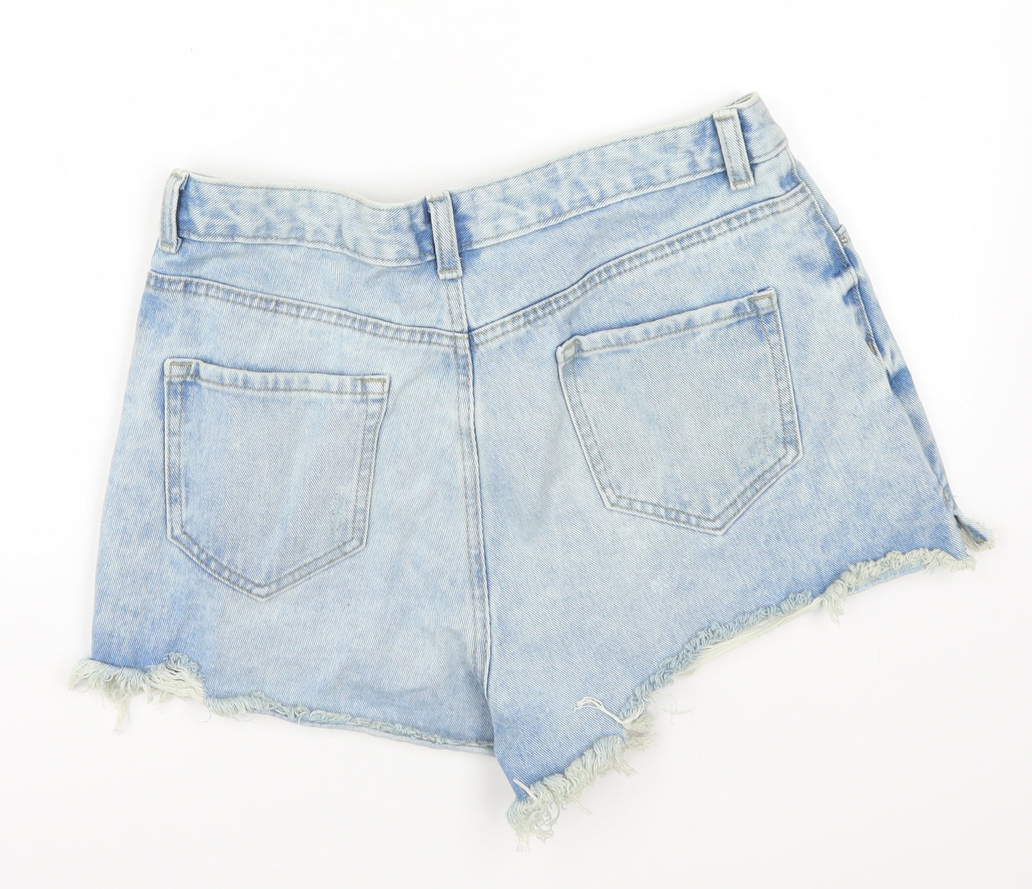 Denim Co Womens Blue  Denim Mom Shorts Size 14