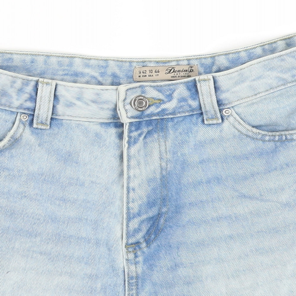 Denim Co Womens Blue  Denim Mom Shorts Size 14