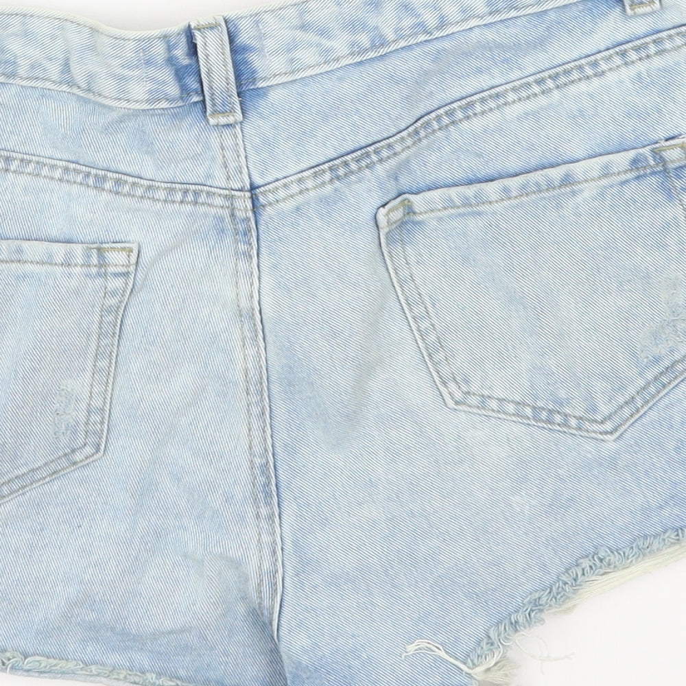 Denim Co Womens Blue  Denim Mom Shorts Size 14