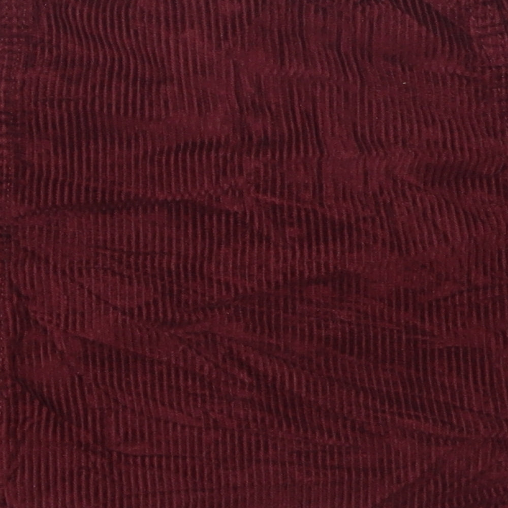 Denim Co Womens Red  Corduroy Mini Skirt Size 12