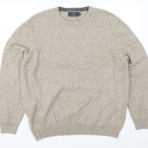 BHS Mens Beige   Pullover Jumper Size XL