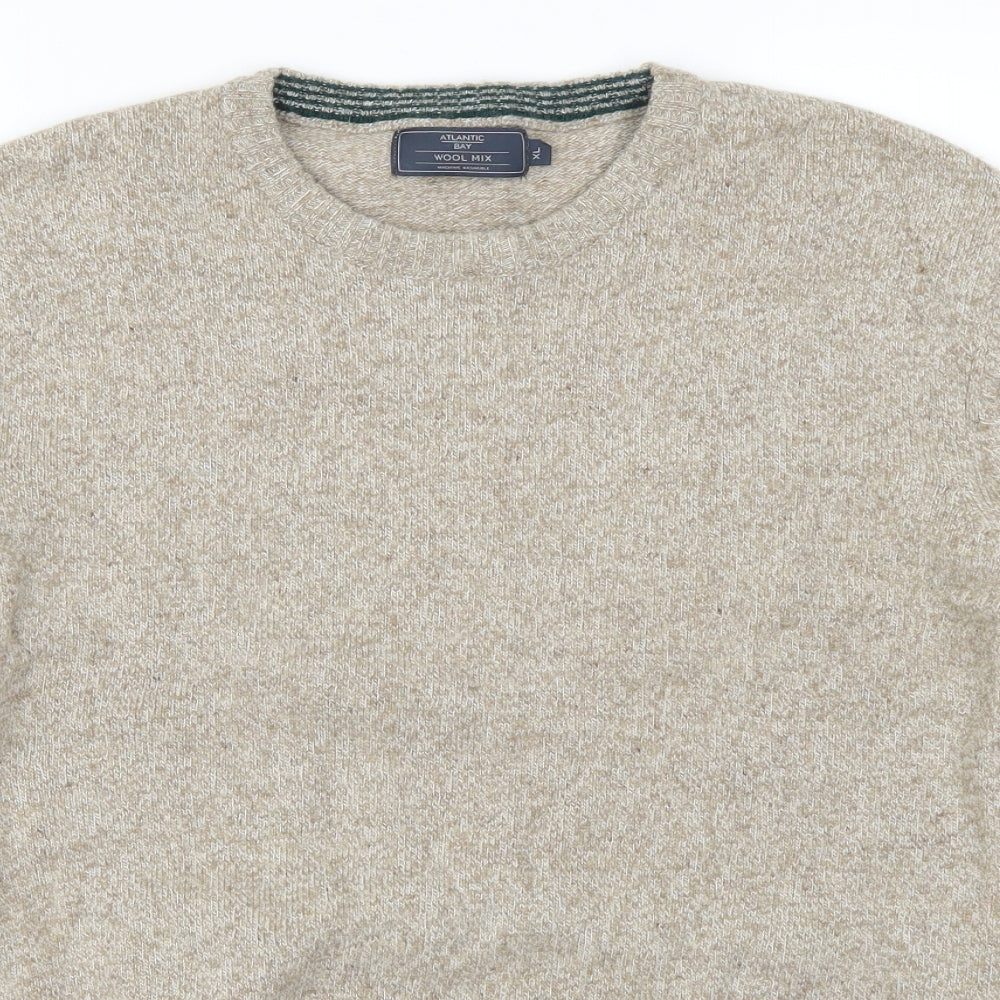 BHS Mens Beige   Pullover Jumper Size XL