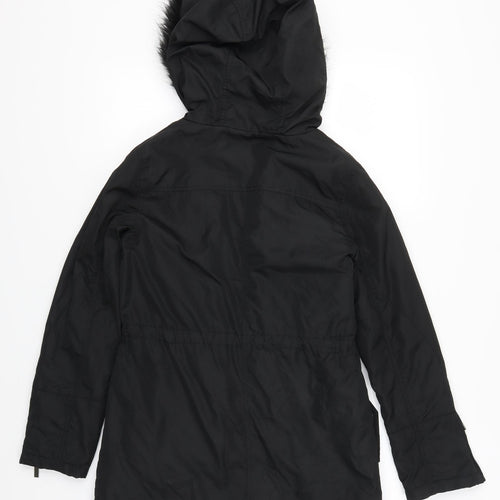 Atmosphere Womens Black   Parka Coat Size 8