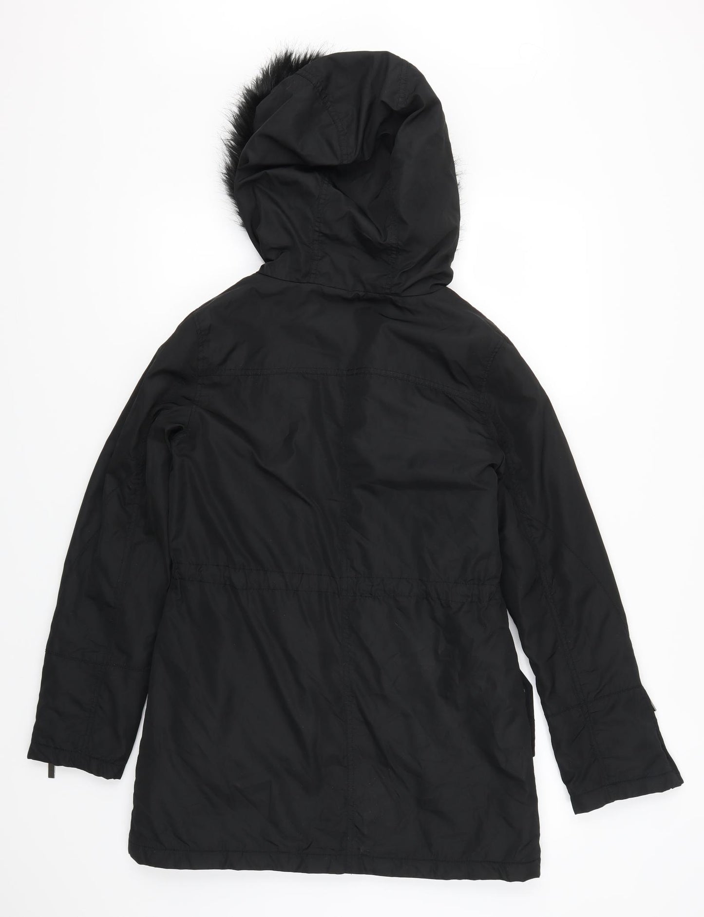 Atmosphere Womens Black   Parka Coat Size 8