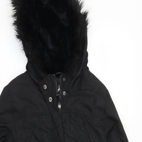 Atmosphere Womens Black   Parka Coat Size 8
