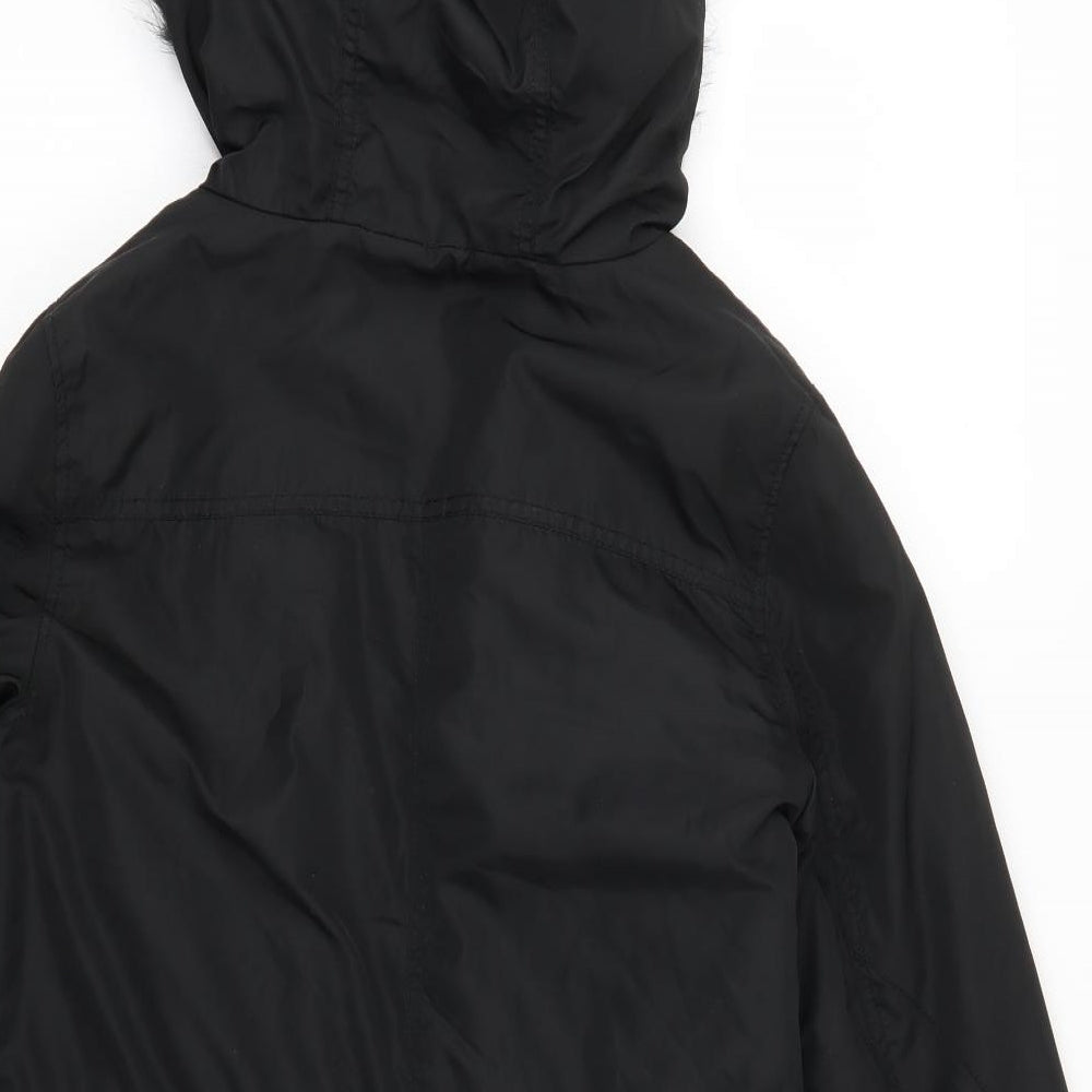 Atmosphere Womens Black   Parka Coat Size 8