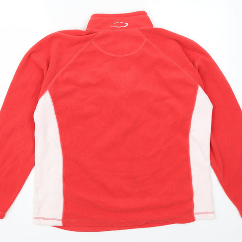 Mountain Life Womens Red  Fleece Jacket  Size 10