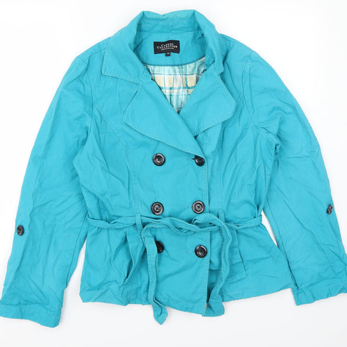Debenhams Womens Blue   Pea Coat Coat Size 14