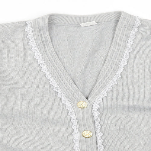 Preito Calleti Womens Grey   Cardigan Jumper Size S