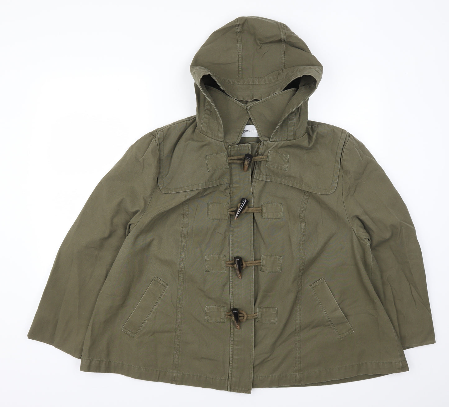 Rogers & Rogers Womens Green   Trench Coat Coat Size 22