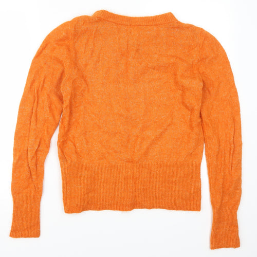 H&M Womens Orange   Pullover Jumper Size S