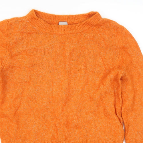 H&M Womens Orange   Pullover Jumper Size S