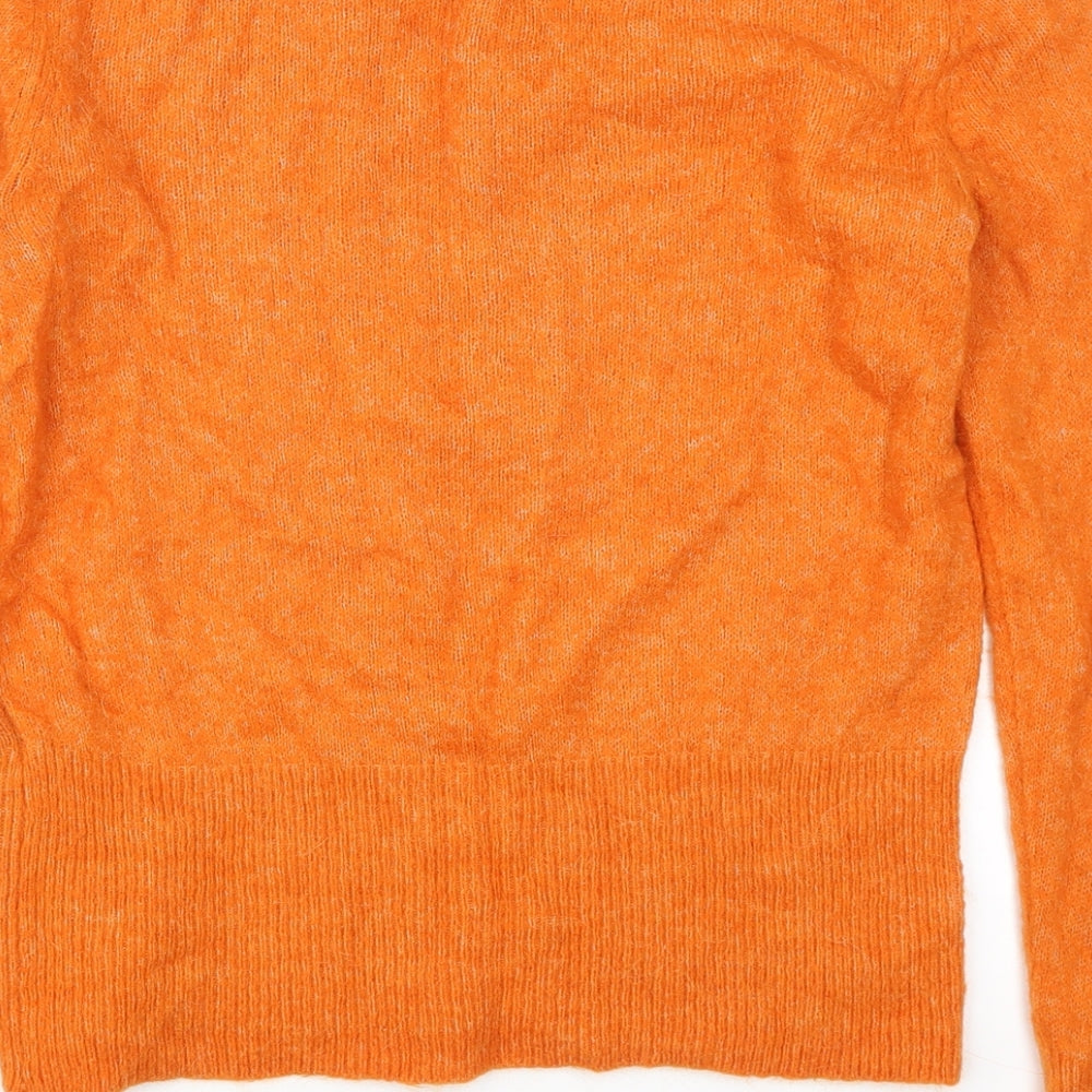 H&M Womens Orange   Pullover Jumper Size S