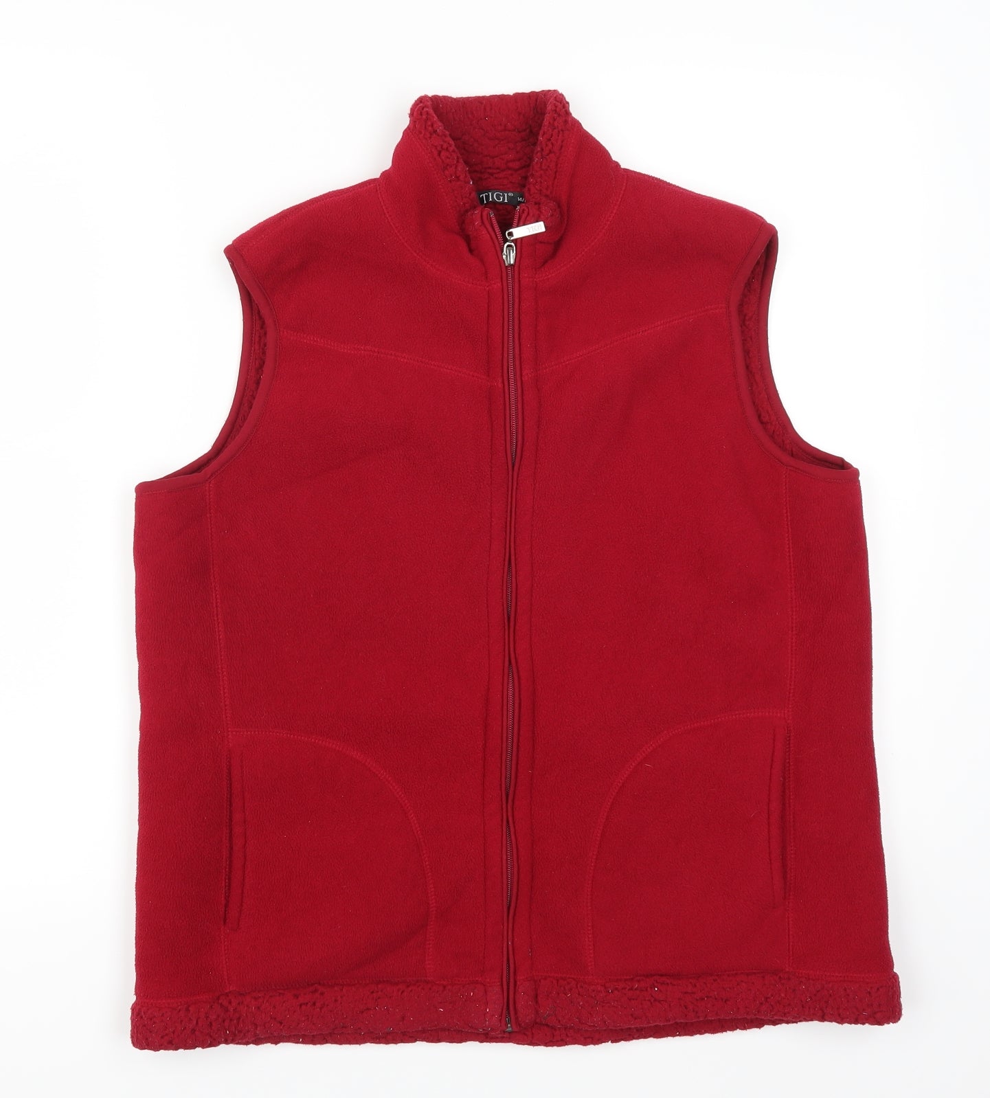 Tigi Womens Pink  Fleece Gilet Jacket Size 14