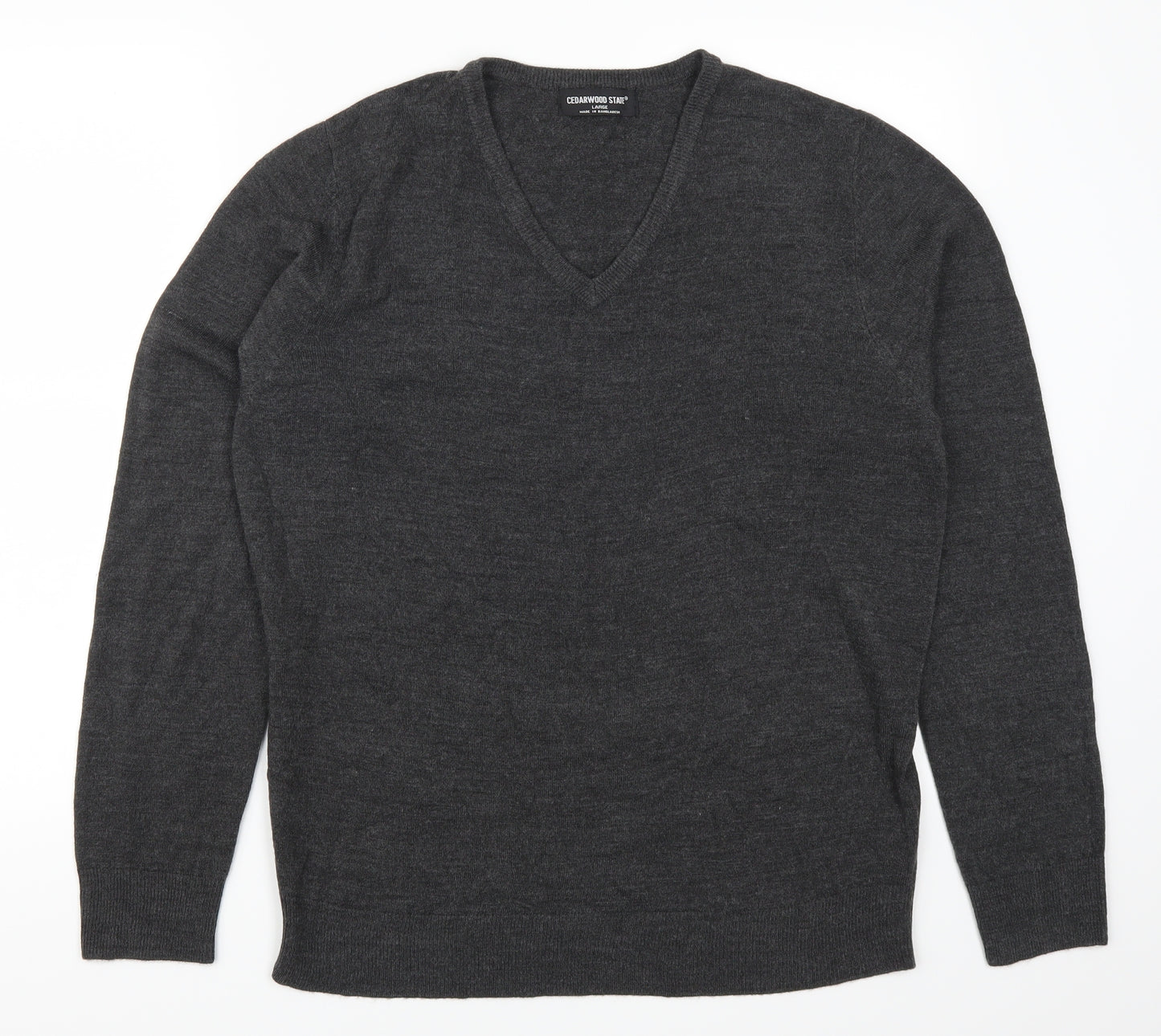 Cedarwod State Mens Grey   Pullover Jumper Size L