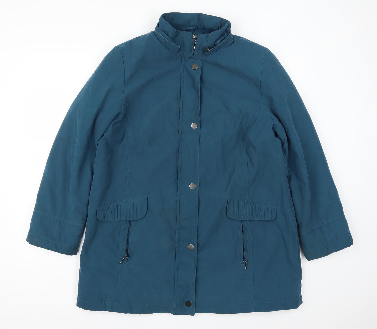Bonmarché Womens Blue   Overcoat Coat Size M
