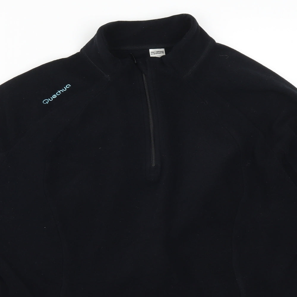 DECATHLON Womens Black  Fleece Jacket  Size XL