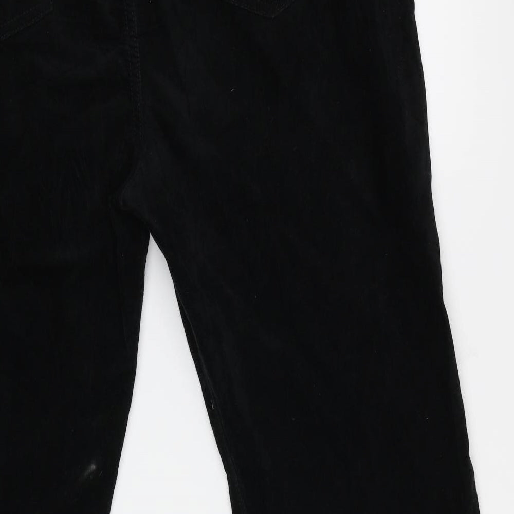 M&S  Womens Black  Denim Trousers  Size 14 L25.5 in