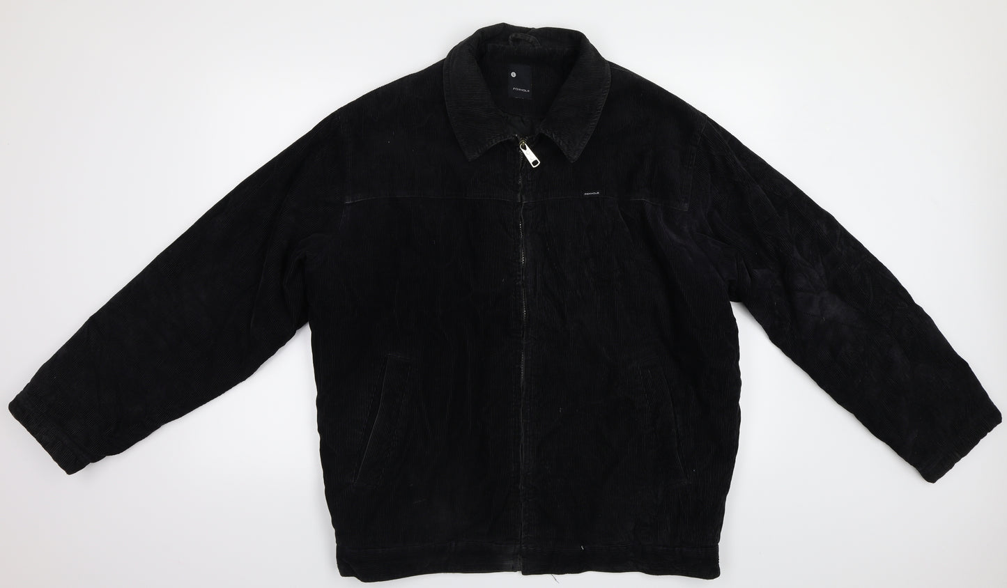 Foxhole Mens Black  Corduroy Jacket  Size L
