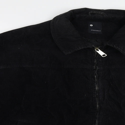 Foxhole Mens Black  Corduroy Jacket  Size L
