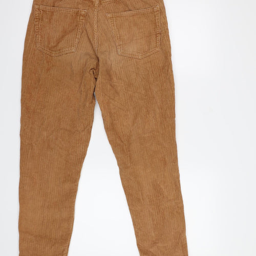 Topshop Womens Brown  Corduroy Mom Jeans Size 28 in L26.5 in