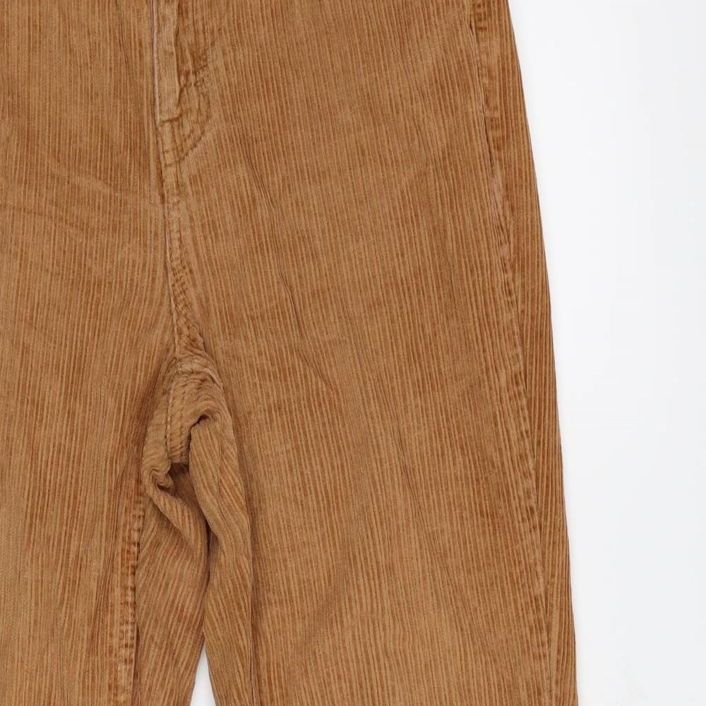 Topshop Womens Brown  Corduroy Mom Jeans Size 28 in L26.5 in