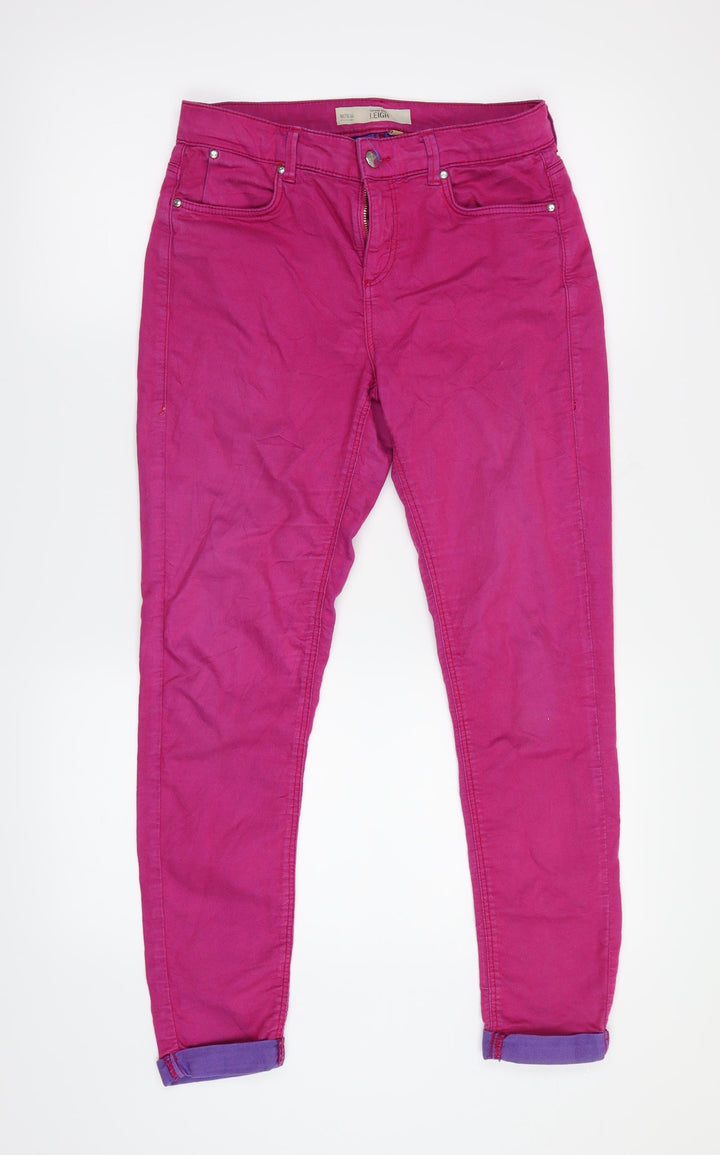 Topshop Womens Pink Tapered Jeans Size 28 in L26 in
