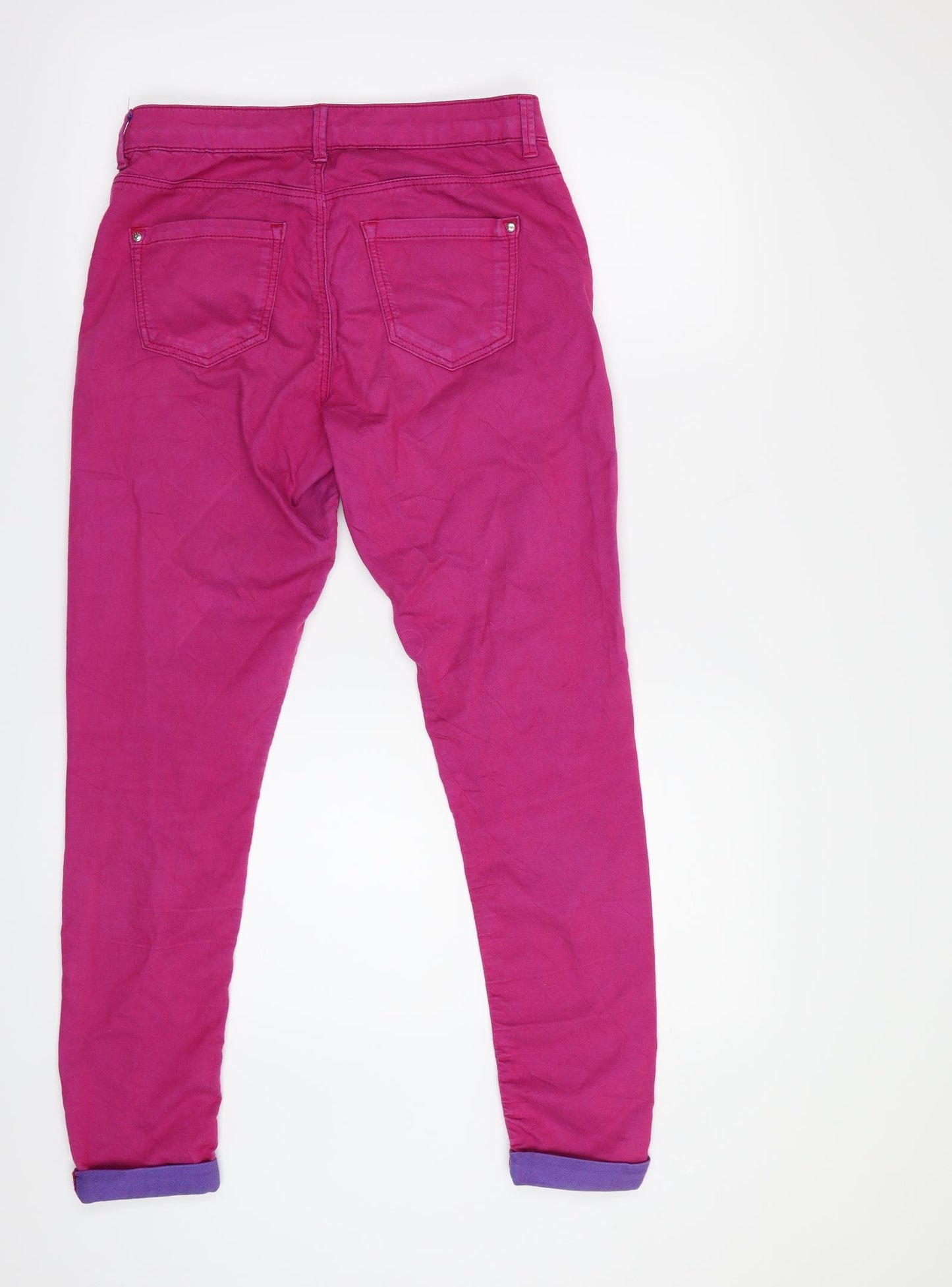 Topshop Womens Pink   Tapered Jeans Size 28 in L26 in