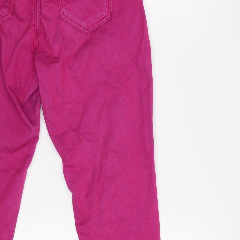 Topshop Womens Pink   Tapered Jeans Size 28 in L26 in